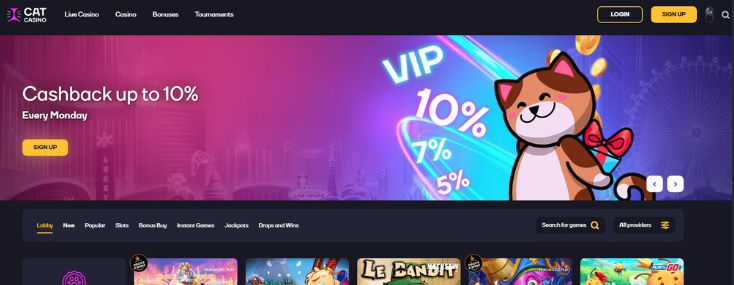 Игровые автоматы Cat Casino, играть в слоты Кэт Казино