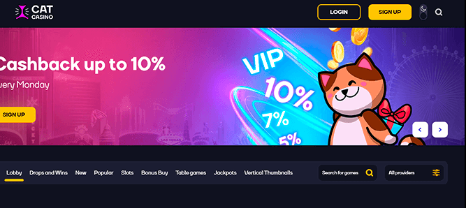 Рабочее зеркало Cat Casino, обход блокировок Кэт Казино